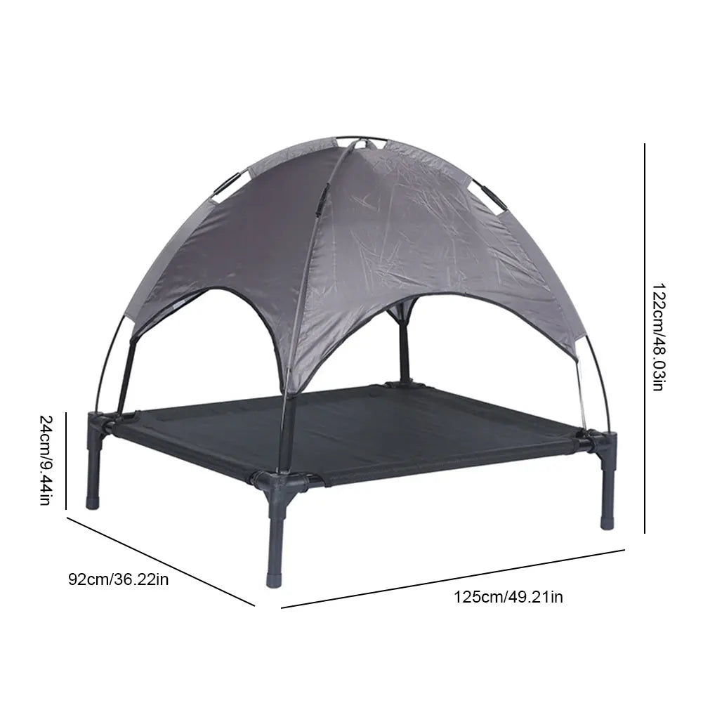 Alloet Elevated Canopy Dog Bed For Indoor Outdoor Use