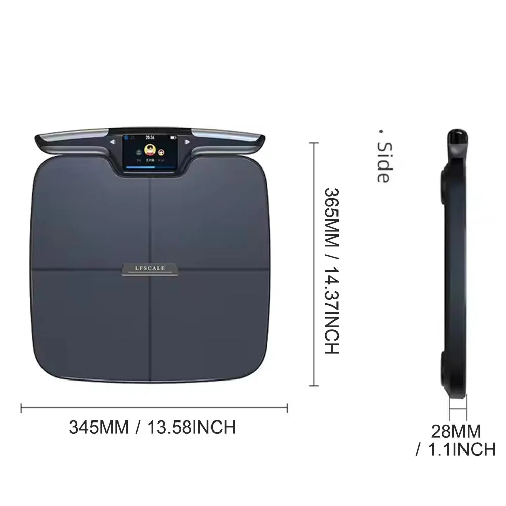 Smart Body Composition Scale Eight Electrodes BMI Fat Muscle Mass