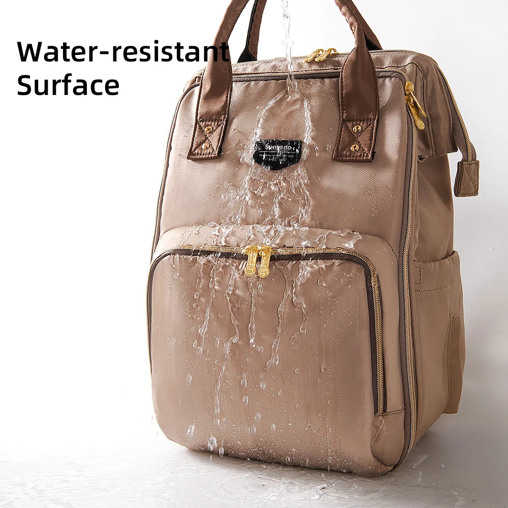Sunveno Diaper Backpack Waterproof Travel Baby Bag with Multiple Compartments
