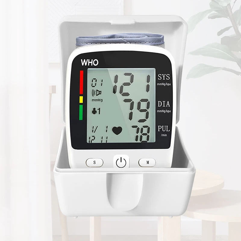 TAKRO Digital Rechargeable Wrist Blood Pressure Monitor With LCD Memory