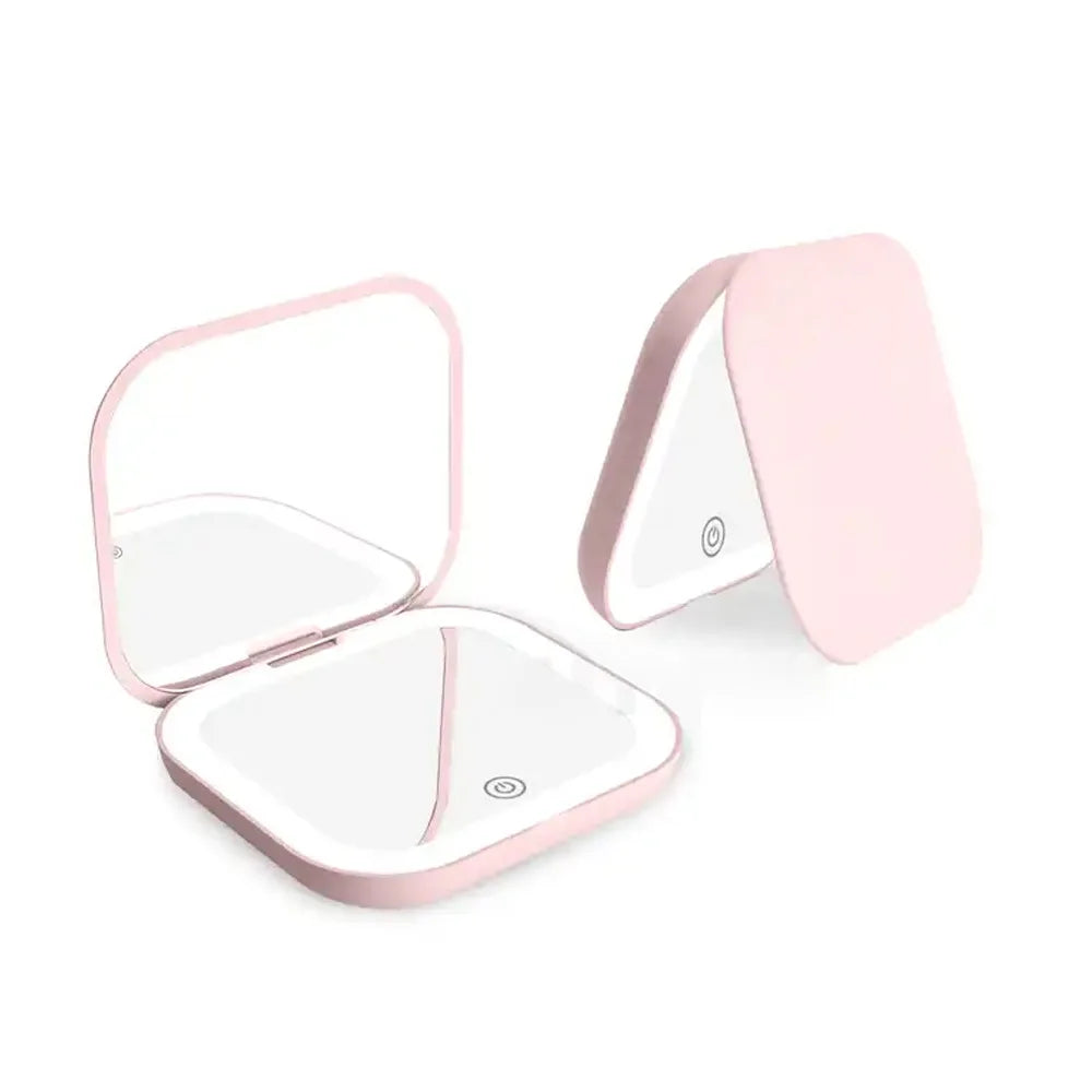 Cosmomiro Compact LED Makeup Mirror 1X2X Magnification