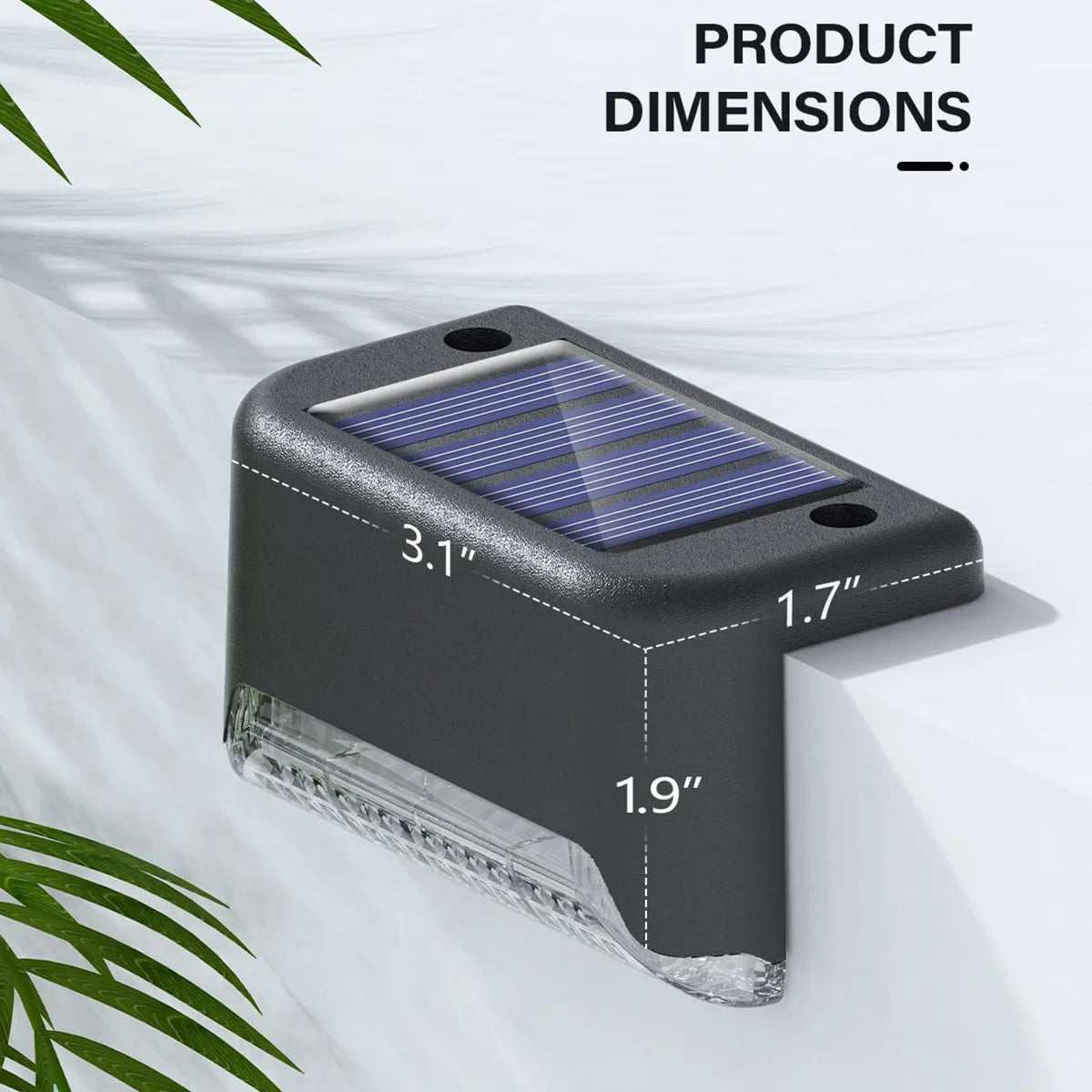 Solar Powered Led Deck Lights Outdoor Steps Waterproof