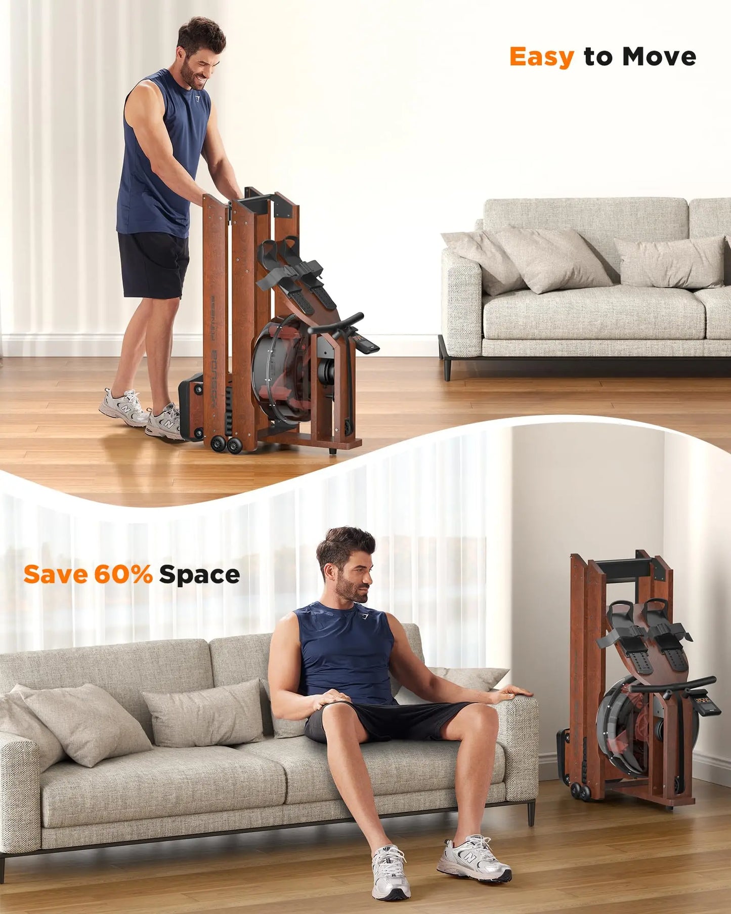 YOSUDA Water Rowing Machine for Home Use