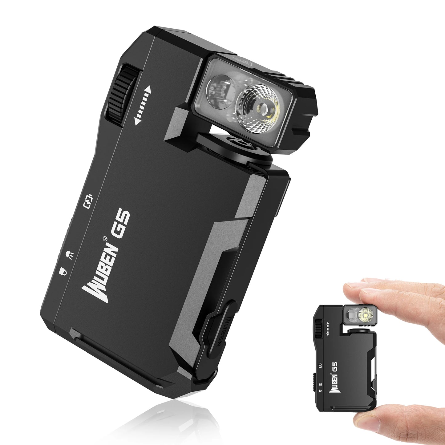 WUBEN G5 Rechargeable EDC Flashlight With Dual Light Sources
