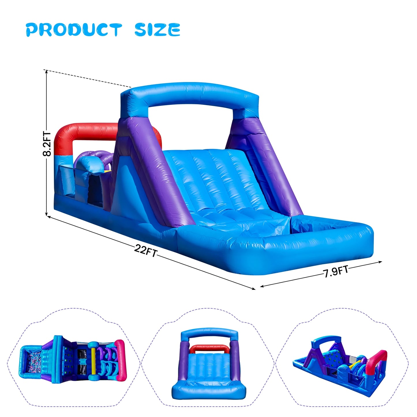 RTS Inflatable Commercial PVC Obstacle Course Bounce House