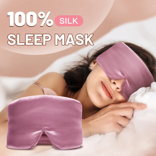 Zoechic Mulberry Silk Sleep Mask With Adjustable Headband For Travel