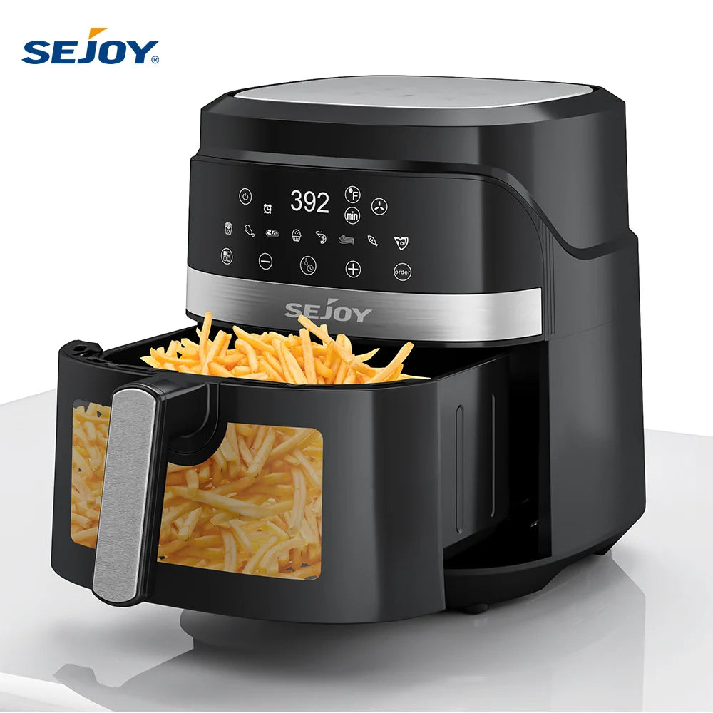 SEJOY 8-in-1 Air Fryer Oven Dehydrate Bake Keep Warm