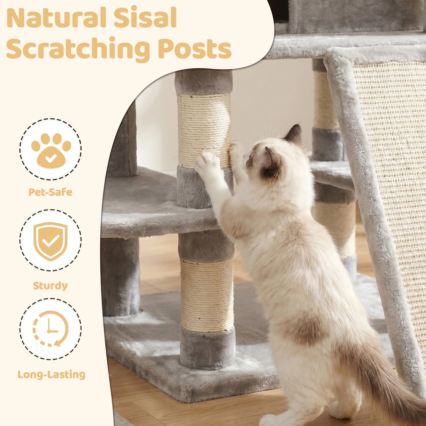Cat Tree Tower Indoor Activity Center With Condos And Perches