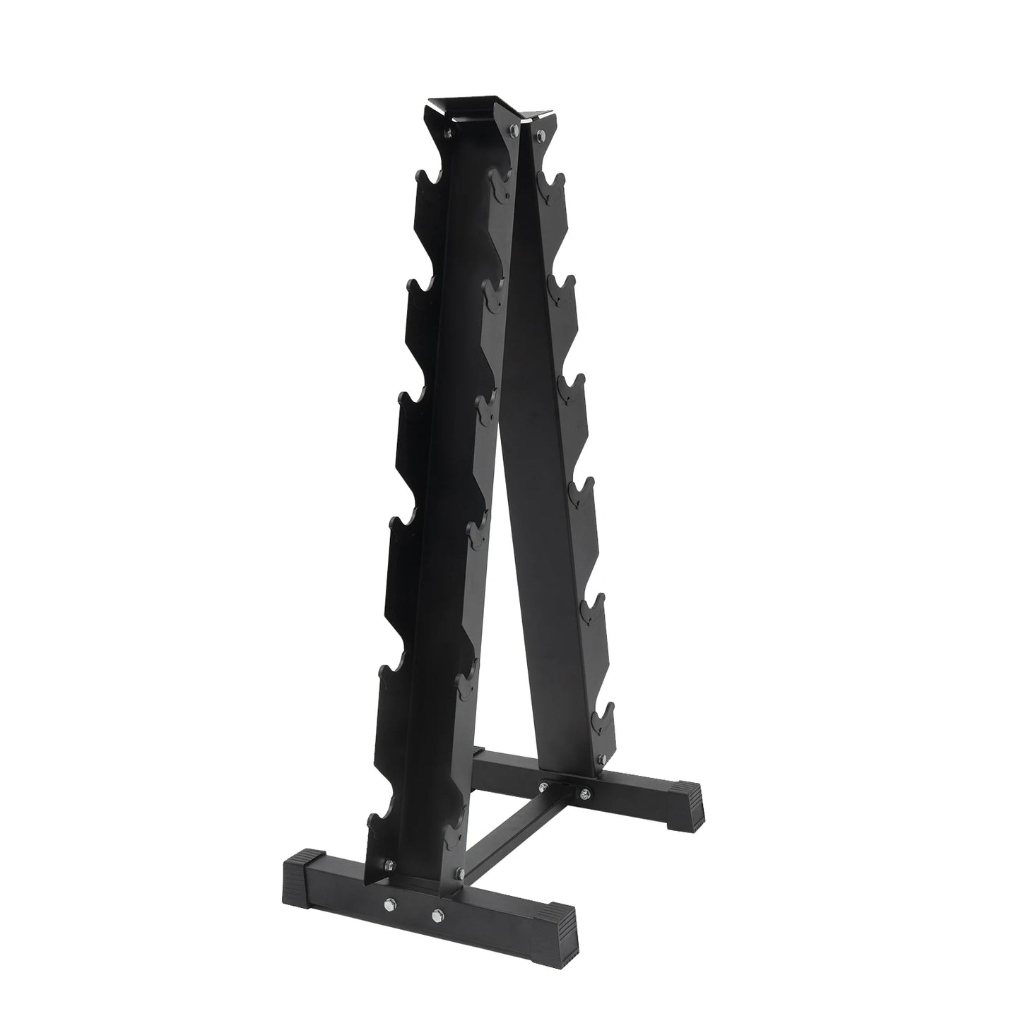 Six-Tier Dumbbell Rack Stand 660 Lb Capacity Steel