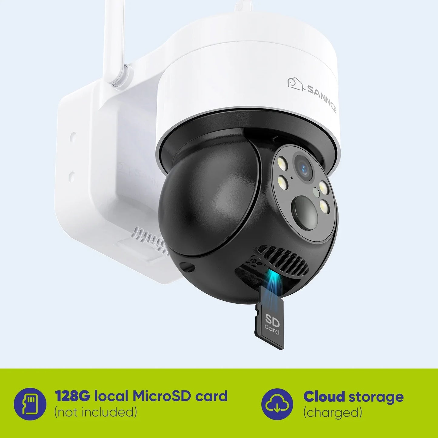 SANNCE 4MP Solar Powered Camera With Two-Way Audio and WiFi