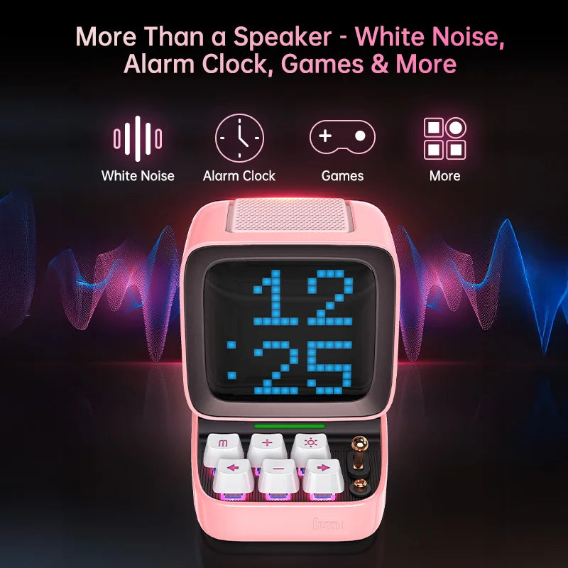 Divoom Ditoo Pro Retro Pixel Art Bluetooth Speaker Clock