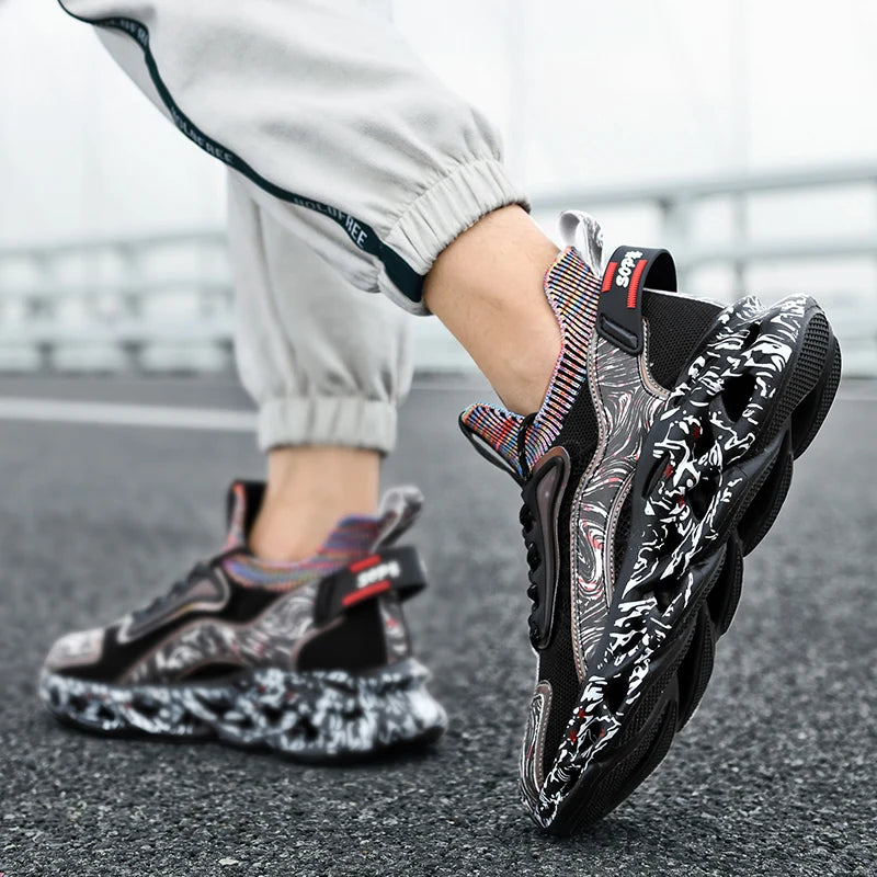 Men's Breathable Casual Sneakers Lightweight Running Shoes