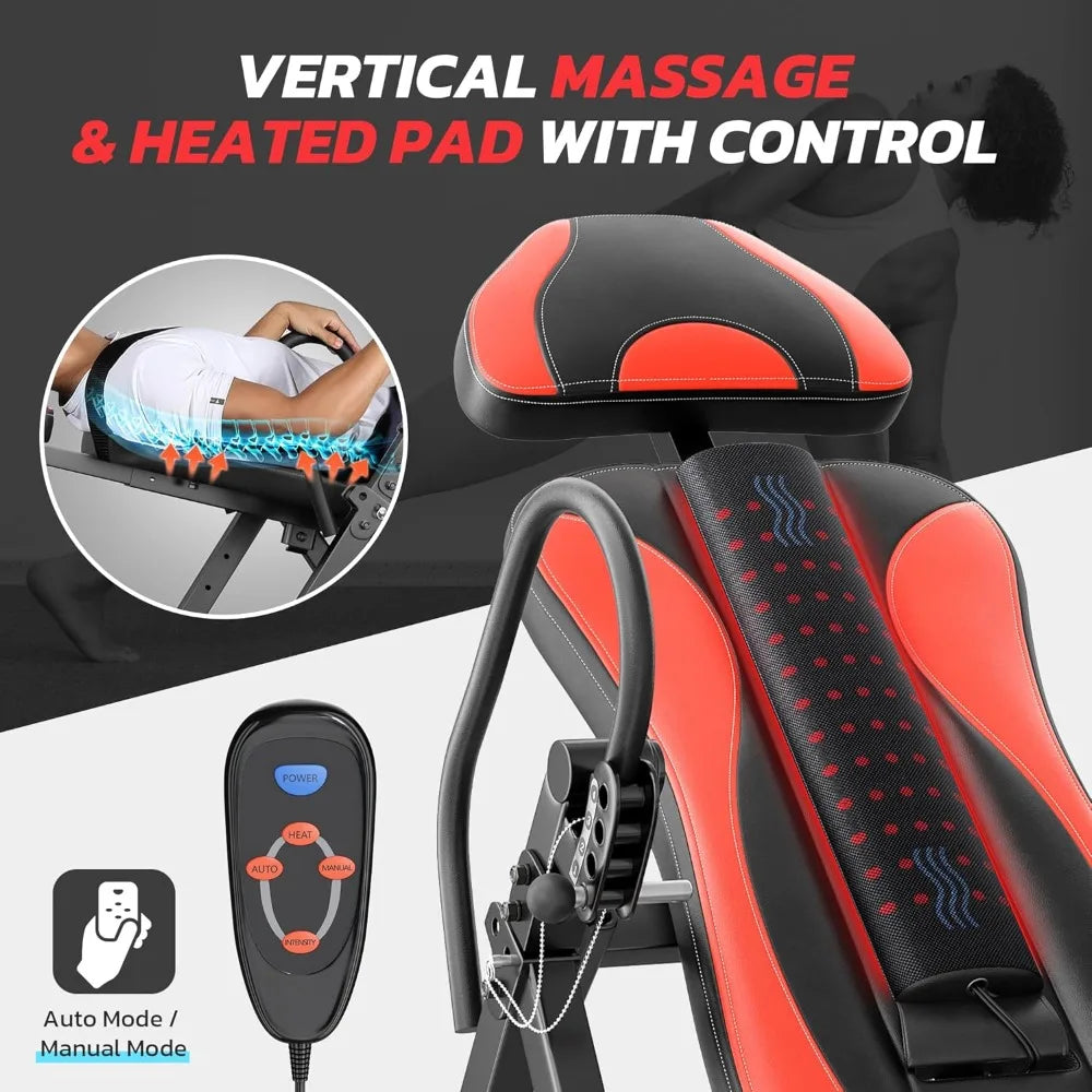 Inversion Table With Massage And Heat Remote Control