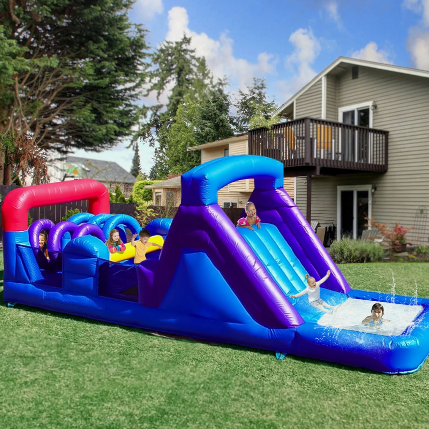 RTS Inflatable Commercial PVC Obstacle Course Bounce House