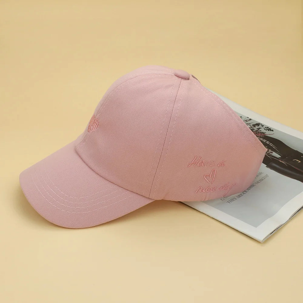 Kids Ponytail Baseball Cap Sun Hat Unisex Travel Cap