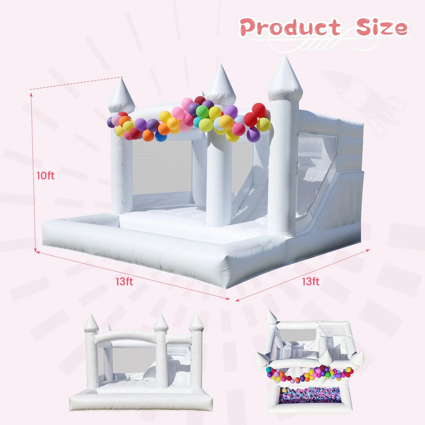 RTS Inflatable Commercial Bounce House Wedding Castle