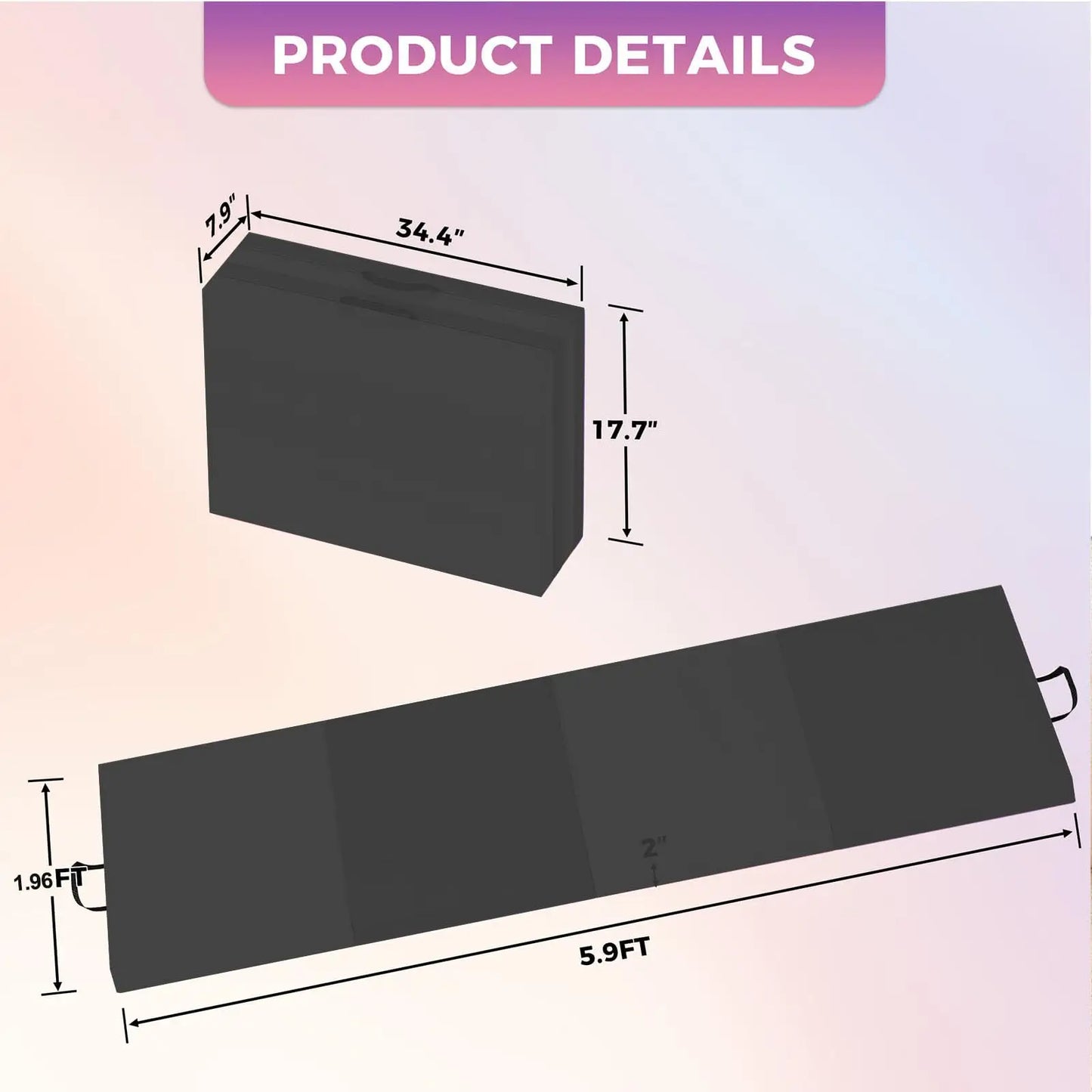 HiMISS Gymnastics Mats Premium EPE Foam Tumbling Pad Home Gym