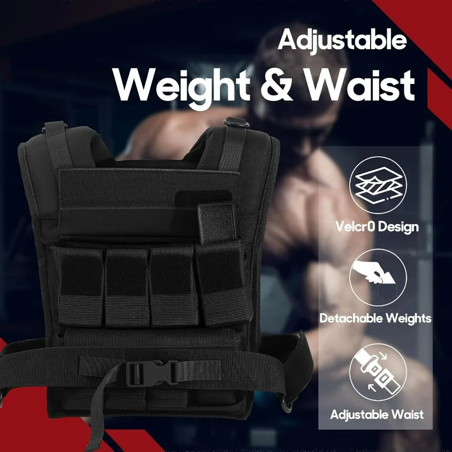 LISM Adjustable Weighted Vest For Walking And Training