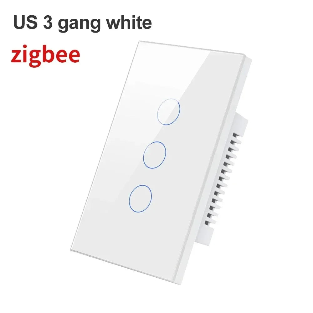 Melery Zigbee Smart Light Switch With Glass Panel For Wall