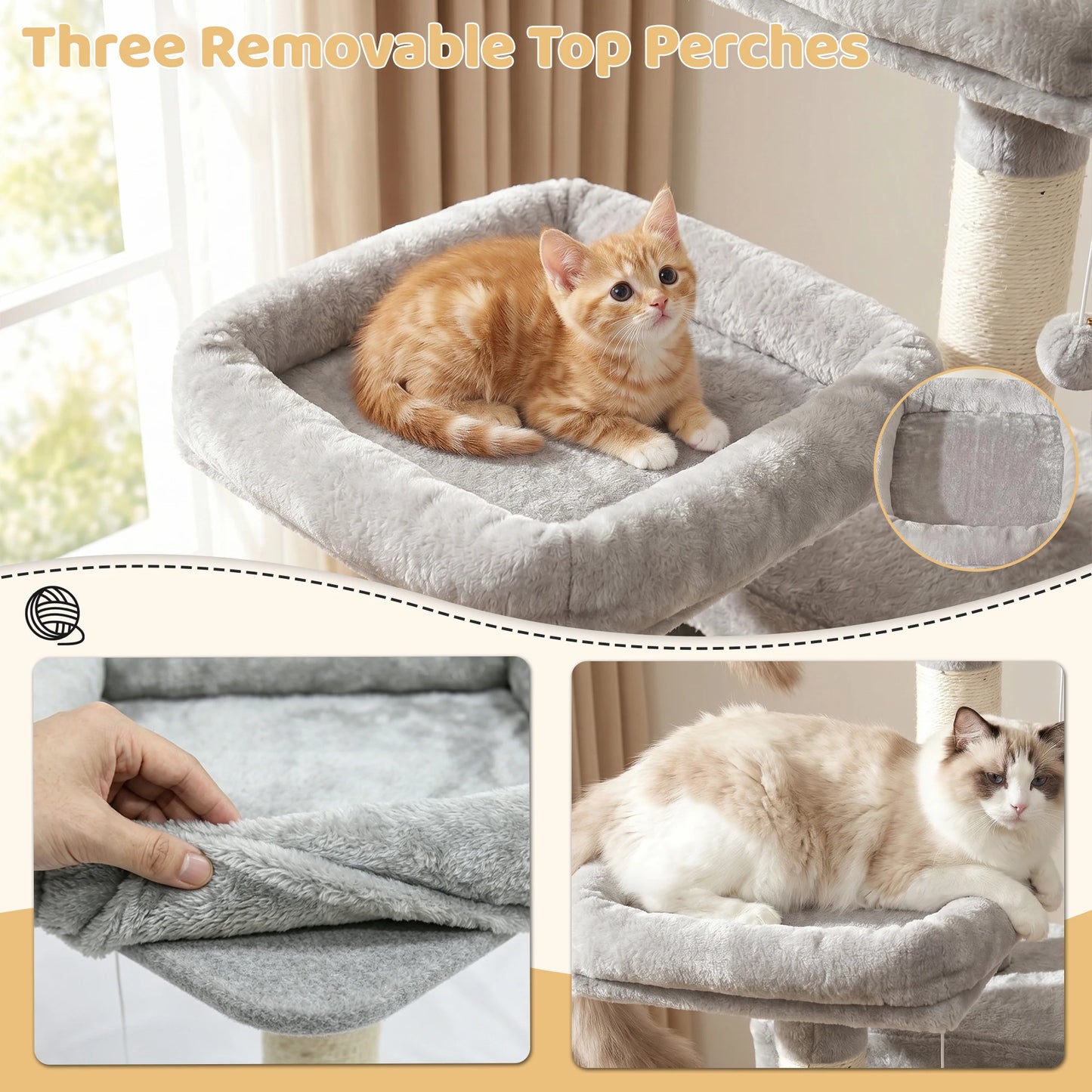 Cat Tree Tower Indoor Activity Center With Condos And Perches