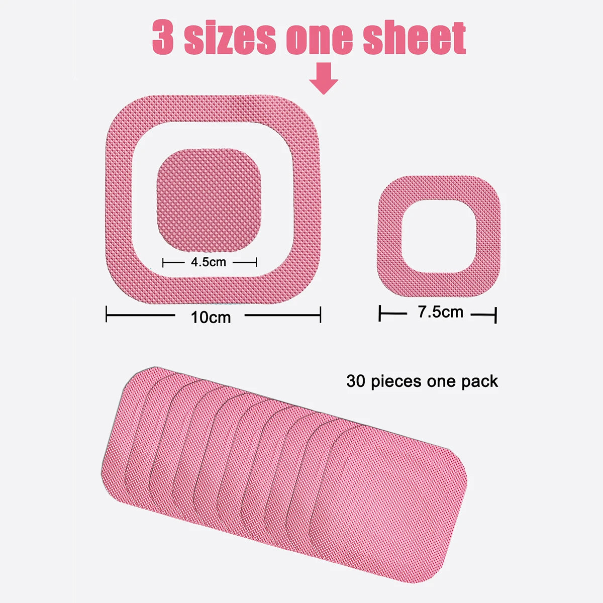 PEVA Shower Tapes 30 Pack Anti Slip Bath Floor Stickers For Bathroom