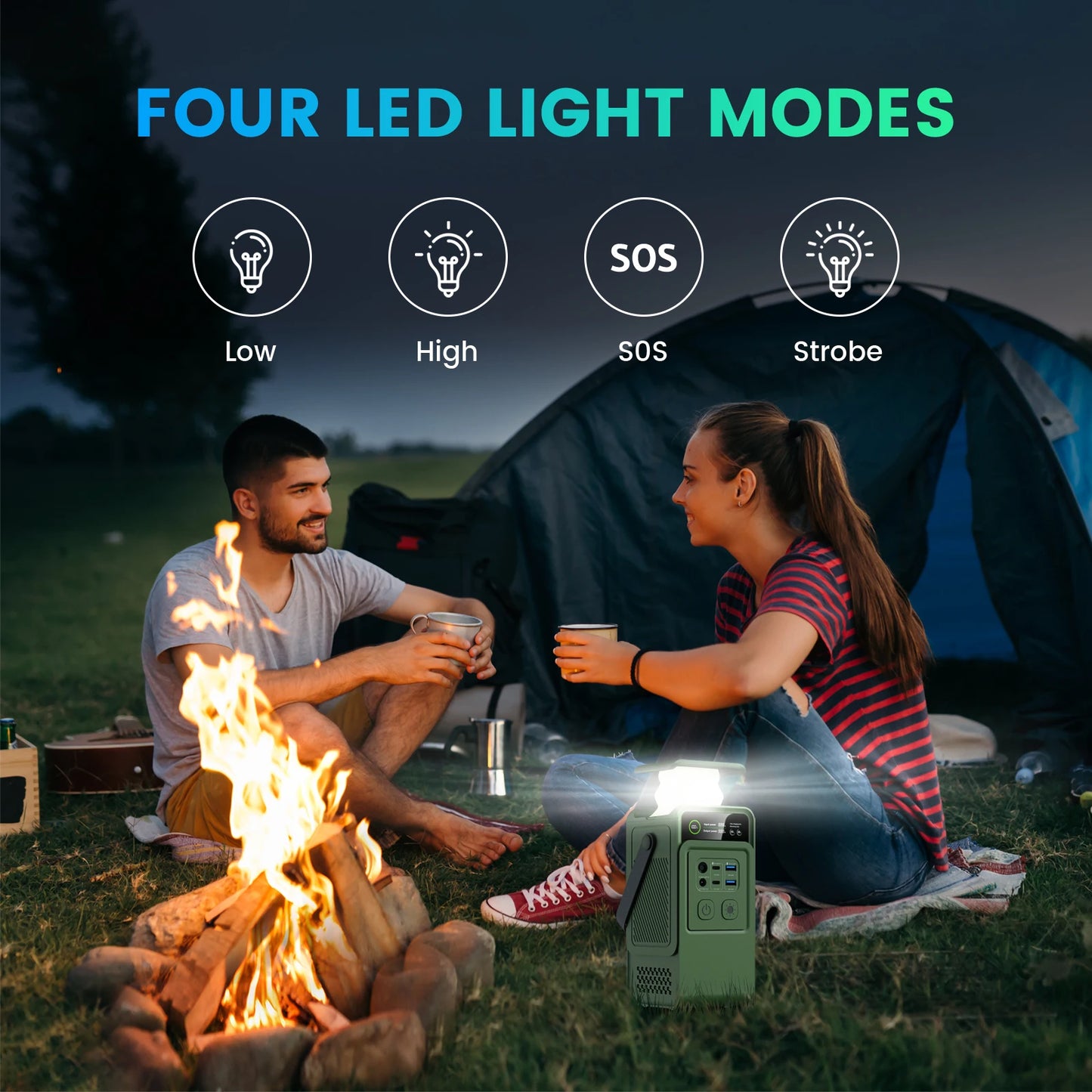 CTOLITY 200W Portable Power Station 192Wh Lifepo4 Battery