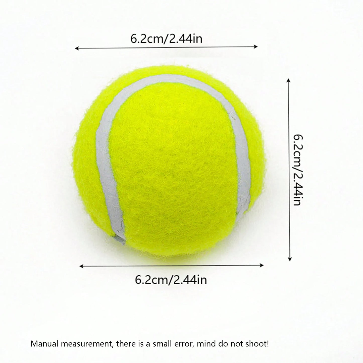 4 Pack Interactive Dog Tennis Balls Durable Rubber Toys For Small Medium Dogs