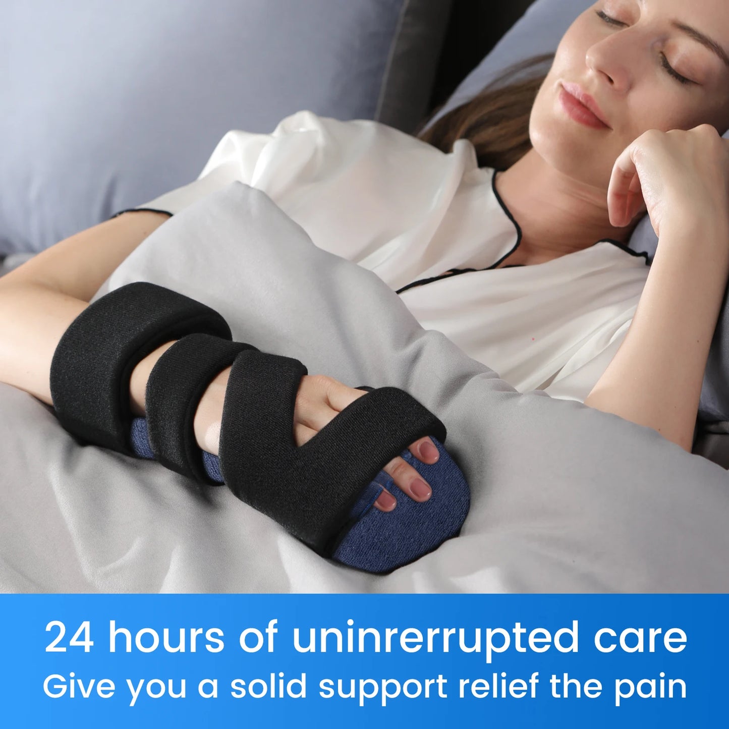 VELPEAU Adjustable Hand Splint for Carpal Tunnel Syndrome and Sprain