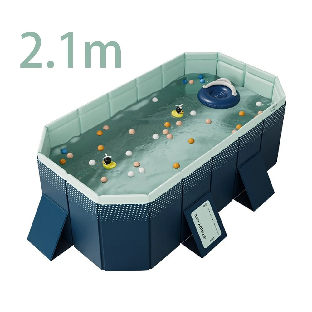 Foldable Outdoor Pool For Garden NonInflatable Family Pool