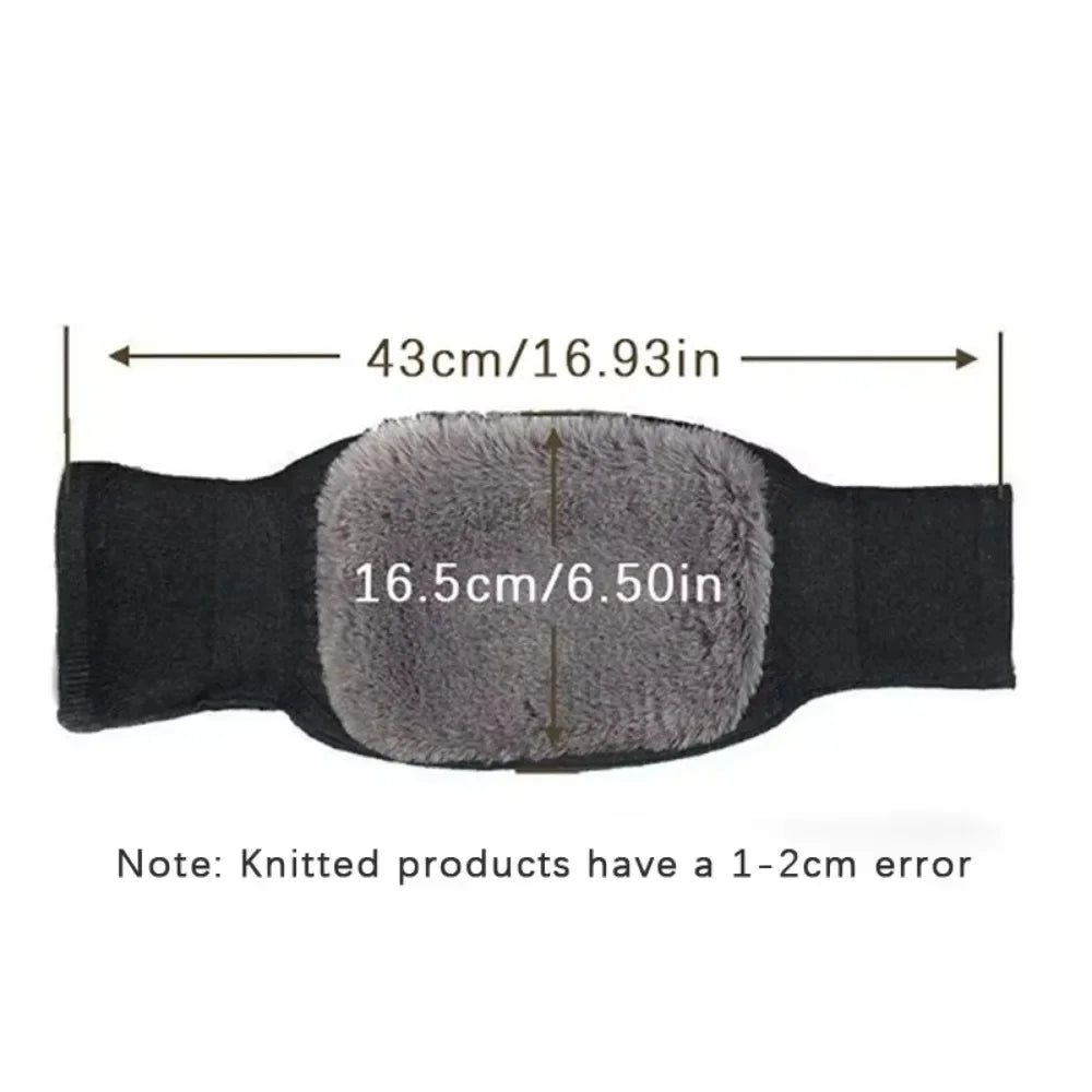 Rabbit Fur Knee Pads for Winter Knee Support