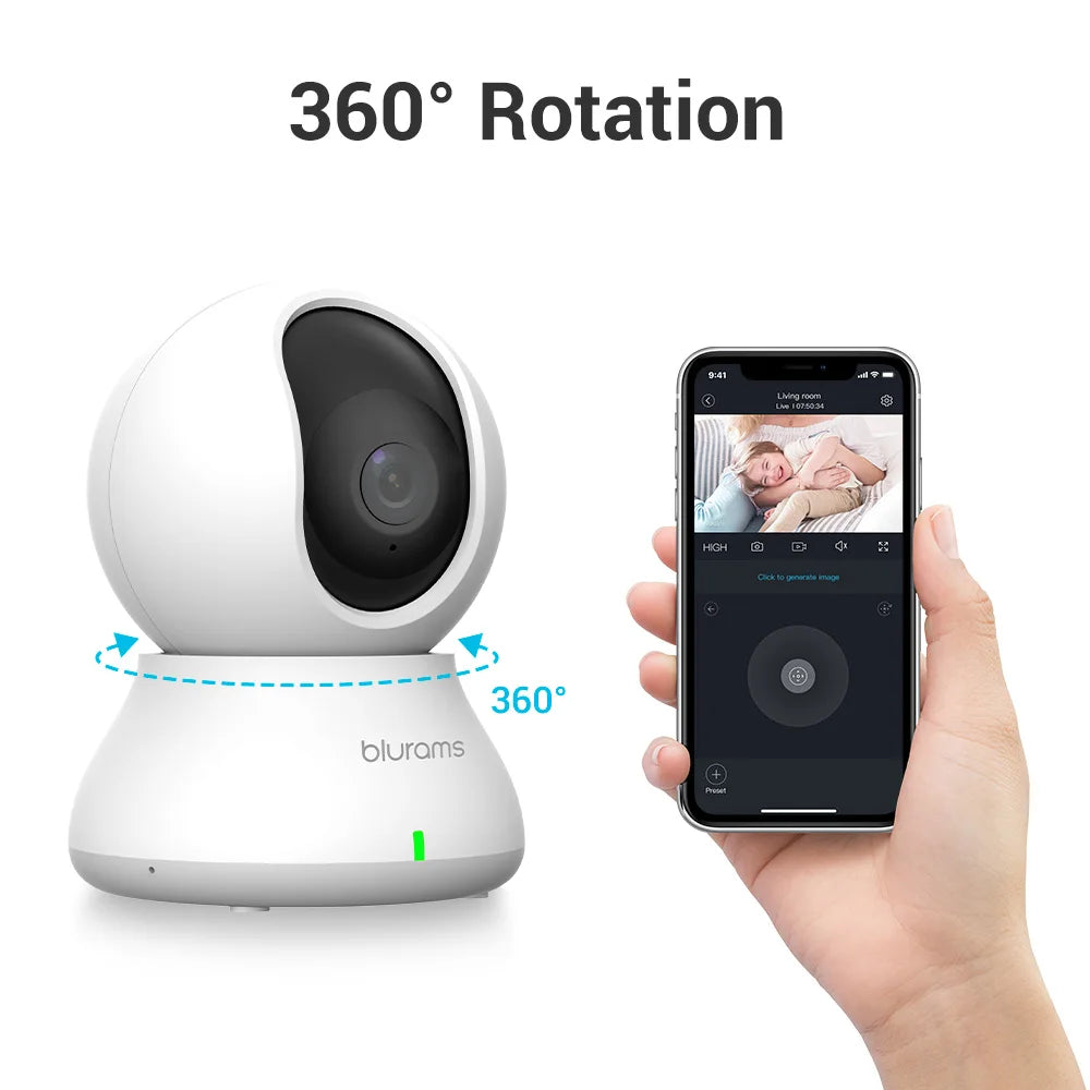 BoyKeep 2.4G 5G WiFi Indoor Camera 2K PTZ For Pets