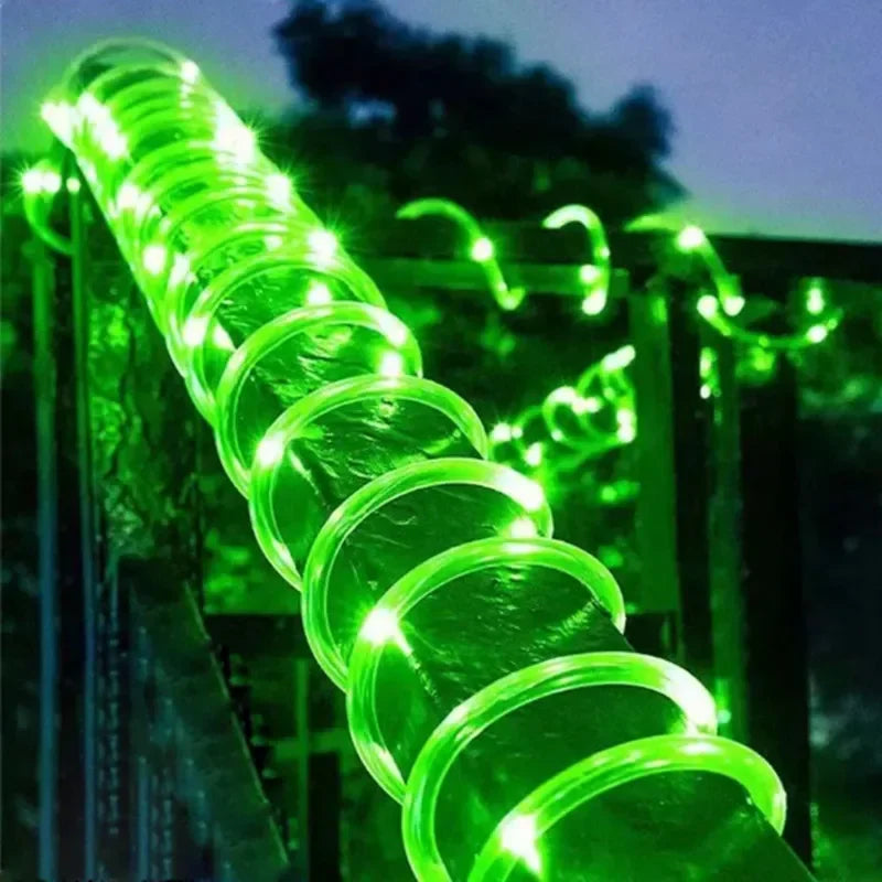 Solar Rope Lights Outdoor LED String For Garden Path Waterproof