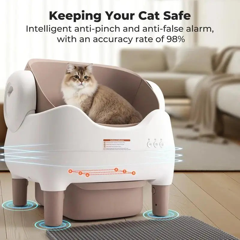 Self Cleaning Automatic Cat Litter Box With App Control