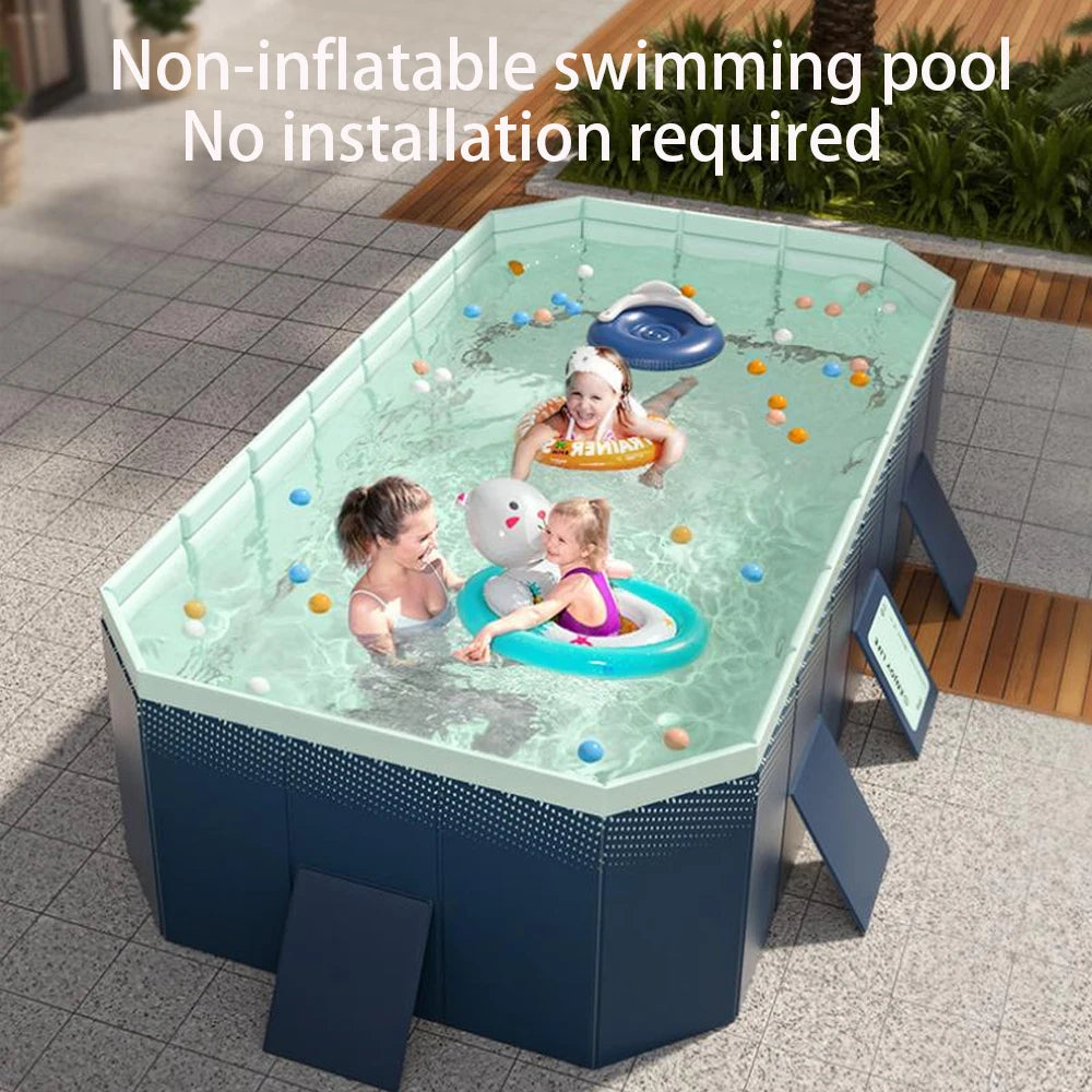 Foldable Outdoor Pool For Garden NonInflatable Family Pool