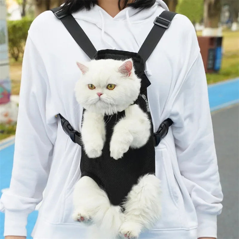 Adjustable Cat and Dog Carrier Backpack for Travel and Outdoors