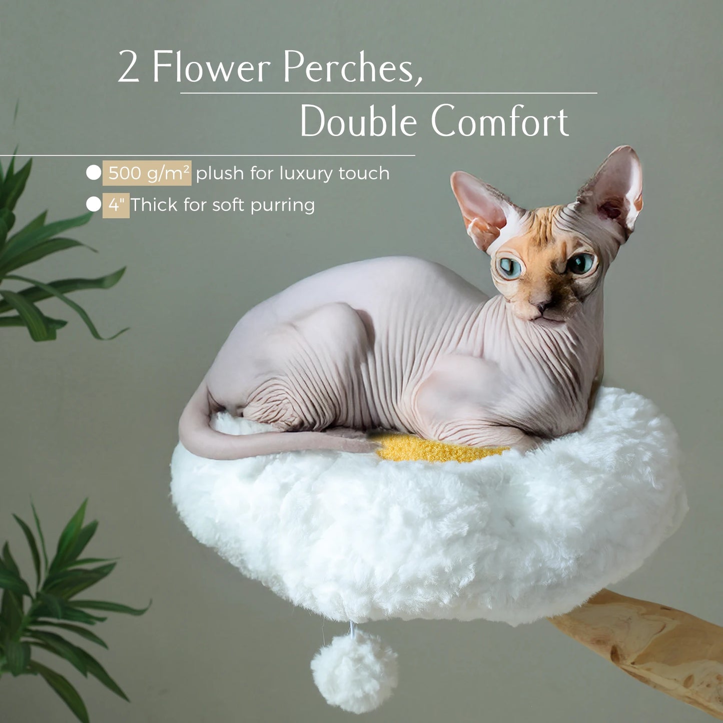 PAWZ Road Cat Tree Tower With Sisal Scratching Post Basket
