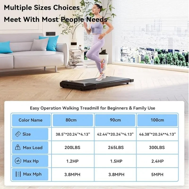 Superun 2-In-1 Walking Treadmill for Home and Office