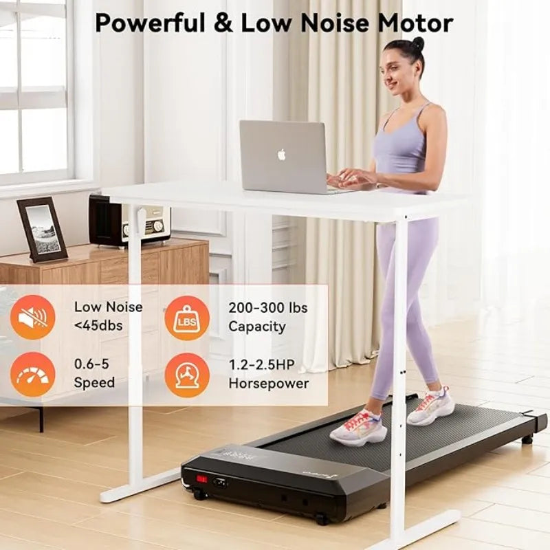 Superun 2-In-1 Walking Treadmill for Home and Office