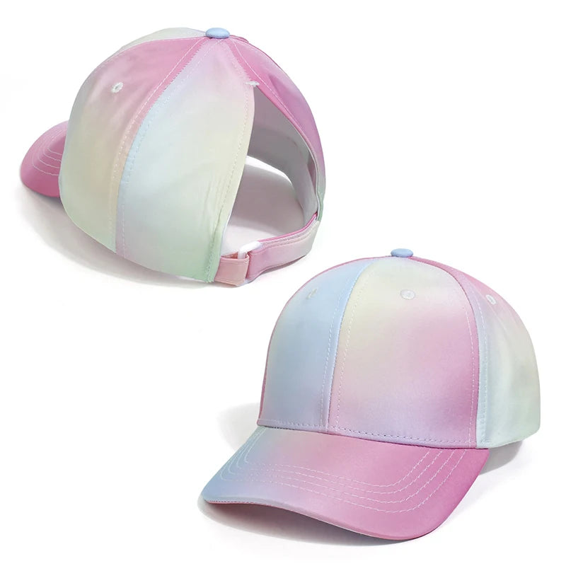 Kids Ponytail Baseball Cap Sun Hat Unisex Travel Cap