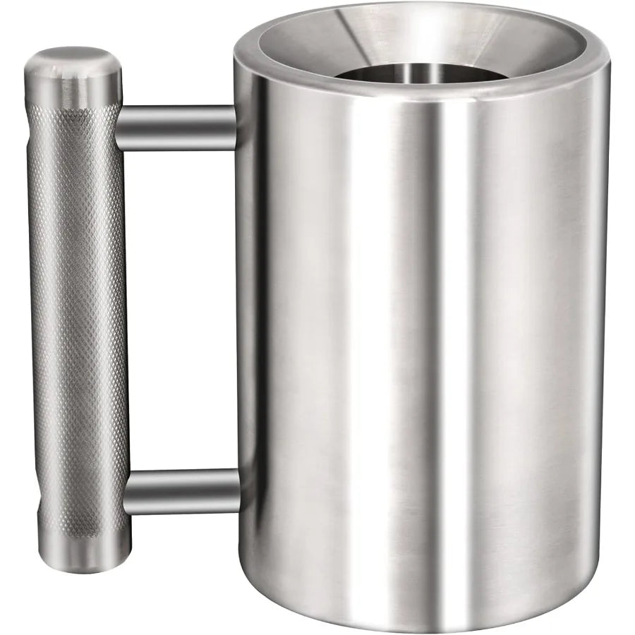 Heavy Stainless Steel Dumbbell Mug For Fitness Training