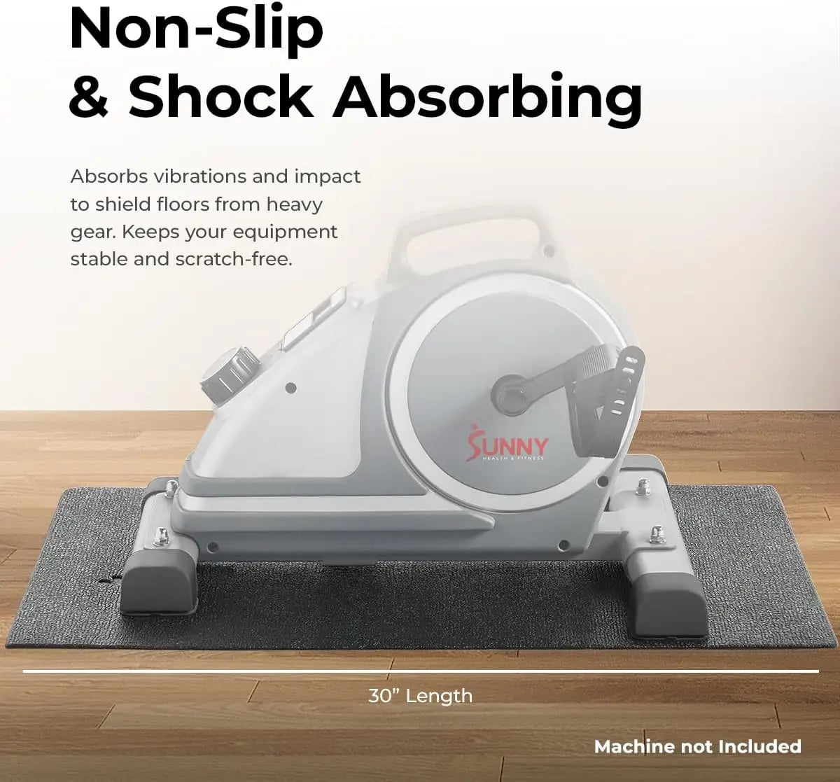 Non Slip Exercise Mat for Treadmill and Yoga Floor Protection