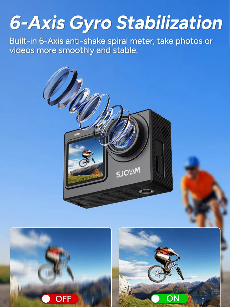 SJCAM SJ6 Pro 4K Action Camera With Dual Screen Waterproof
