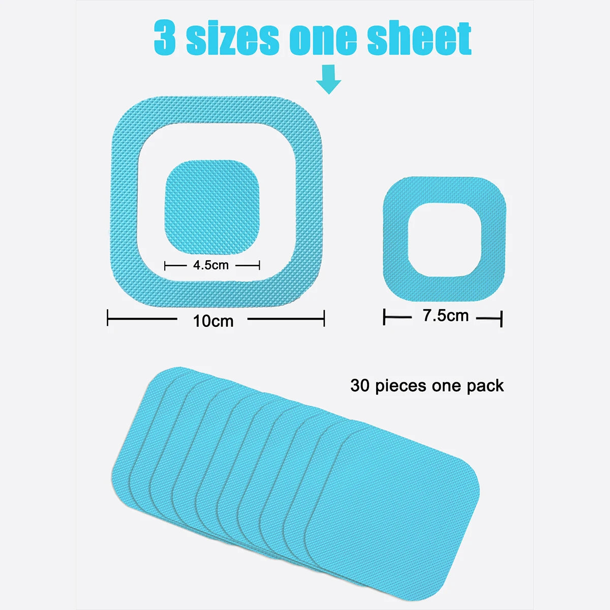 PEVA Shower Tapes 30 Pack Anti Slip Bath Floor Stickers For Bathroom